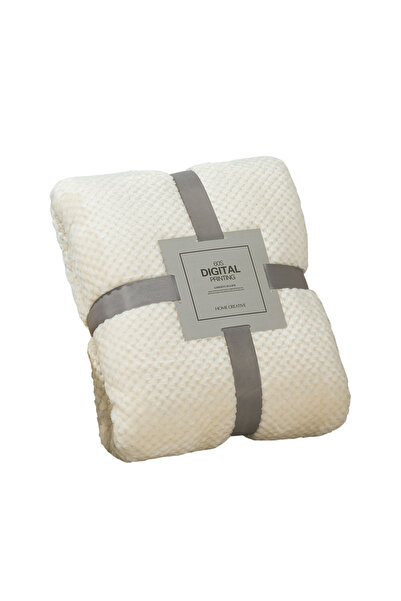 OEM Softy flannel blanket, Sooye, Polyester, 150x200 cm, White