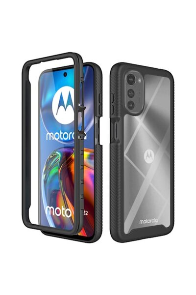 OEM Case for Motorola Moto E32/Moto E32s + Film, Polycarbonate, Black