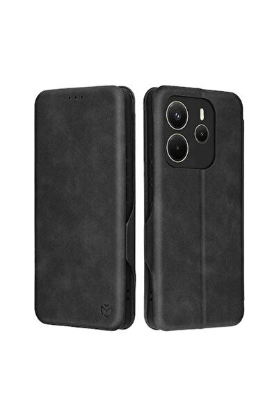 CLOUD Husa pentru Xiaomi Redmi Note 14 4G Standard, Z56, Piele ecologica, Black