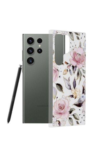 OEM Carcasă pentru Samsung Galaxy S23 Ultra, Poliuretan, Alb Chloe