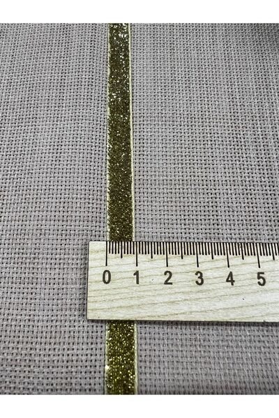 ARN 1 cm panglică de catifea aurie 45 metri