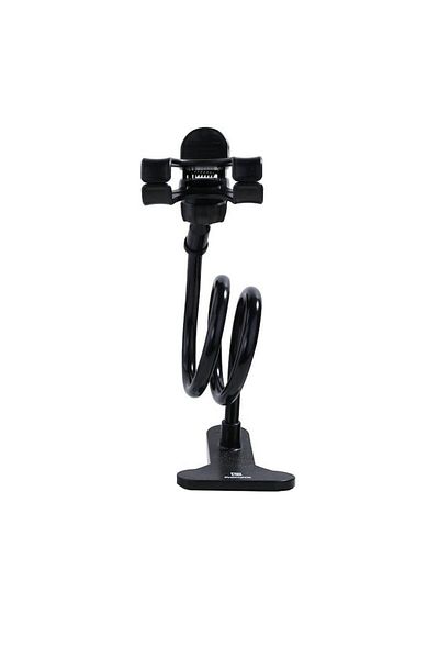 Bibilel Suport de birou universal reglabil pentru telefoane de 3-6,3 inci cu clemă, negru, HRT-BBL5368