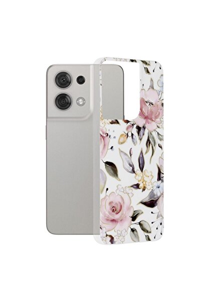 OEM Husa pentru Oppo Reno8, Techsuit Marble Series, Chloe White
