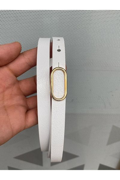 Kemerix 100% Genuine Leather Thin Women's Belt