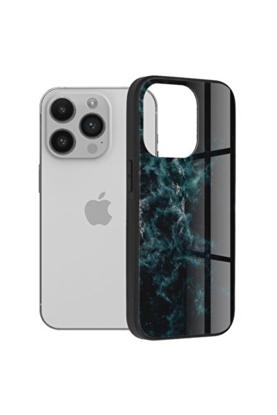 Techsuit Ενσωματωμένο iPhone 14 Pro, σειρά Glaze, Blue Nebula