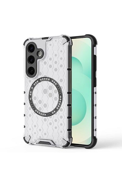 CLOUD Transparent Case for Samsung Galaxy S25 Plus, J64, Metal, White