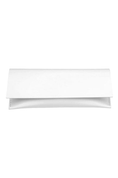 GERICOM Toc pentru ochelari, inchidere tip plic, interior soft, 170x80x35mm, prindere magnetica, Alb