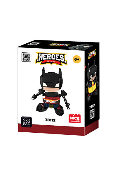 NİCE Black Mask Hero Building Set – Caped Justice Leaguer, 247 pieces