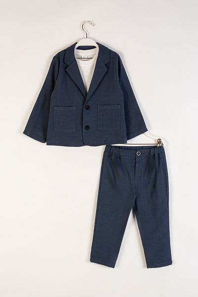 DMB BOYS & GIRLS Premium Summer Linen Boy's 3-Piece Suit