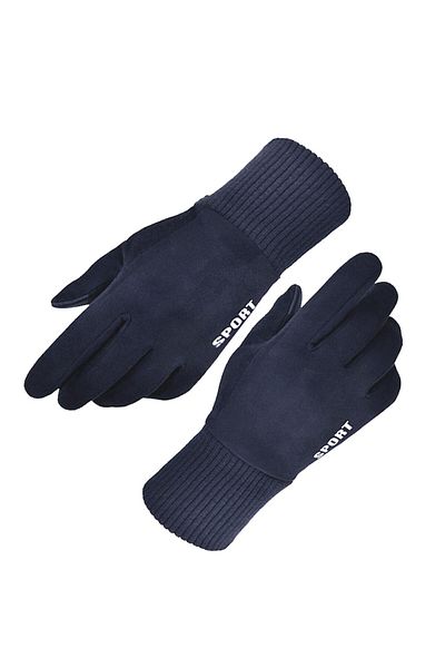 GERICOM Men's Touchscreen Compatible Gloves GERICOM, Universal Size, Faux Leather Exterior, Plush Interior,