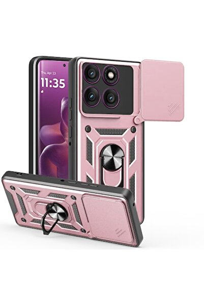 Danex Husă de protecție pentru Motorola Edge 60 Pro, G64, gel TPU, roz auriu