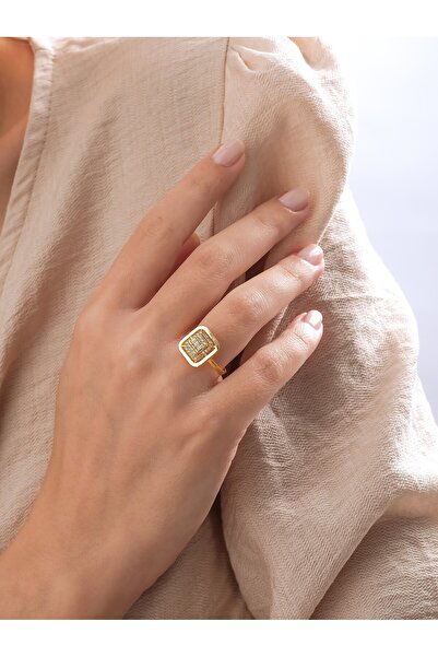 Hakan Güler Kuyumculuk 14 Ayar Altın Baget Taşlı Yüzük