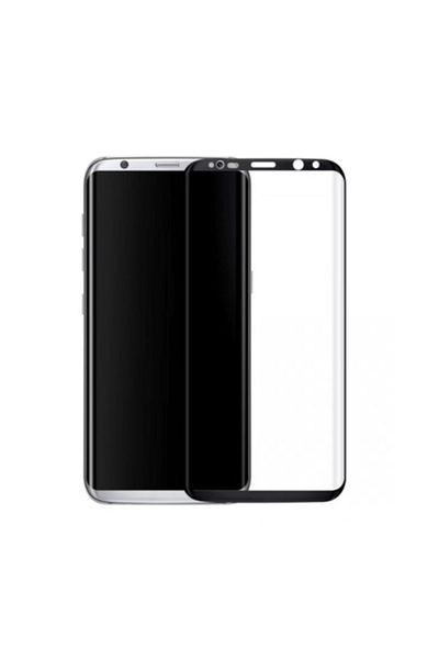 OEM Set Folie protectie Full Face pentru Samsung Galaxy S8, sticla securizata 9H, Negru