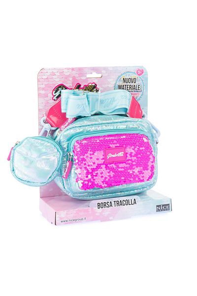 NİCE Girabrilla clutch bag and coin purse - quilted, with reversible sequins