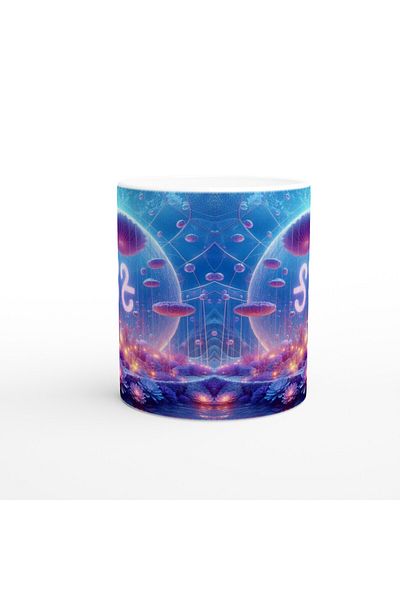 Luluyen Libra Printed Coffee Mug - Astral Submarine World Vs4