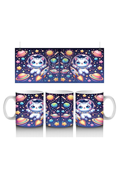 Luluyen كوب قطة رائد الفضاء يحب الأطفال الحليب