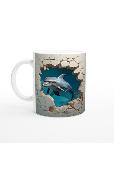 Luluyen Wall Breaking Dolphin Mug