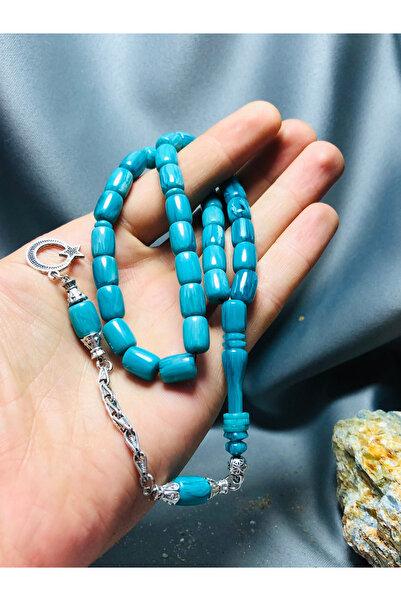 TTS TÜRK TESBİH SANATI Imame Crimping Amber Gift Prayer Beads with Ring