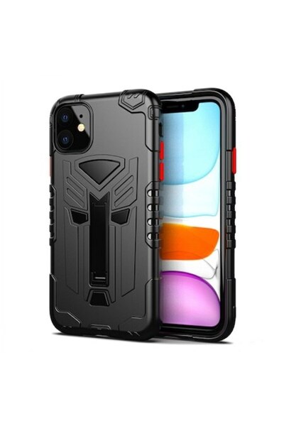 Bibilel Husa de protectie Hardcase cu suport pentru iPhone 11, protectie spate, bumper, capac de pro