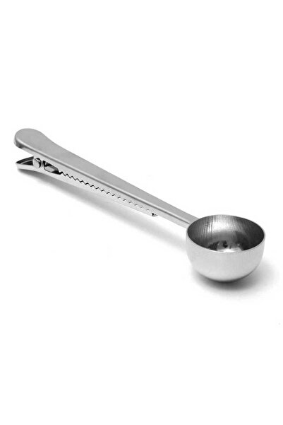 Atlas Mutfak Clip-on Coffee Scale Spring Loaded Stainless Steel with 10 ml Spoon