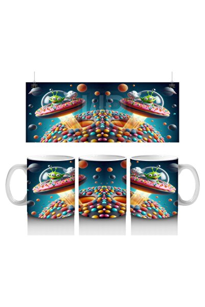 Luluyen Candy Planet Alien Mug Cup That Makes Children Love Milk