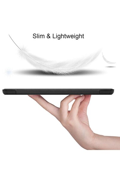 Bibilel Husă tip Book Cover pentru Samsung Galaxy Tab S7 FE 12.4'', T730/T736 2021, Negru