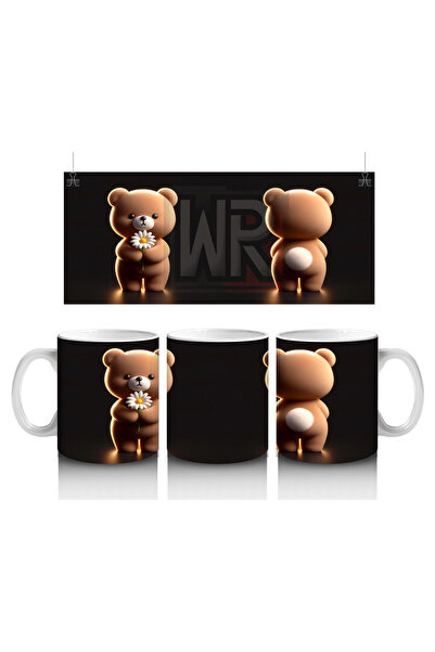 Luluyen دببة وحيدة في ضوء المنصة - كوب قهوة مطبوع