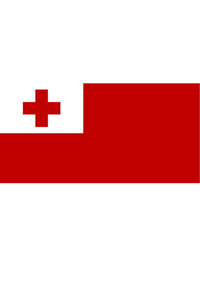 Ti Play Pictură de perete cu steagul țării TONGA 45x22CM Pictură din PVC fără...