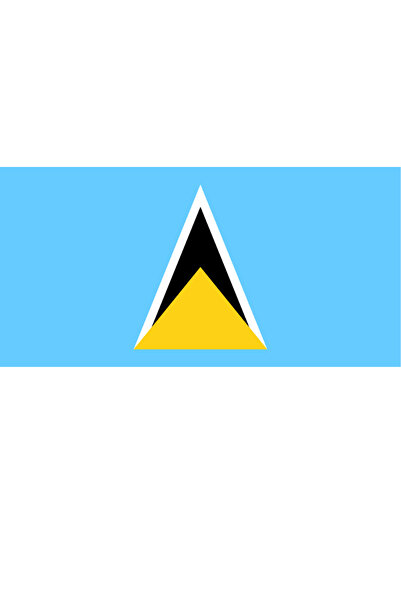 Ti Play Pictură de perete cu steagul țării SANTA LUCIA 45x22CM Pictură din PV...