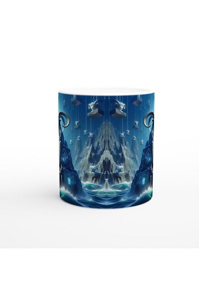 Luluyen Capricorn Printed Coffee Cup - Astral Submarine World Vs1