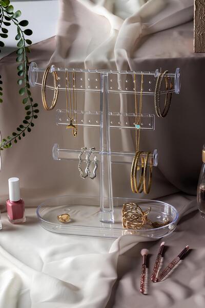 Pazar Kapısı 3-layer polypropylene jewelry organizer |   Modern and stylish jewelry stand