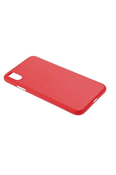 Bibilel Protective back case TPU carbon for iPhone X, red