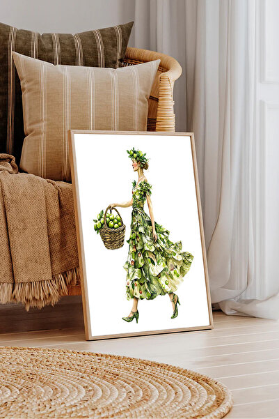 Dekorsiahome Τραπέζι σαλονιού κουζίνας με ξύλινο πλαίσιο μονοκόμματο TK1336