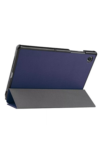 SOHO Book cover case compatible with Samsung Galaxy Tab A8 10.5 inch, SM-X200 / SM-X205, -leather, Blu