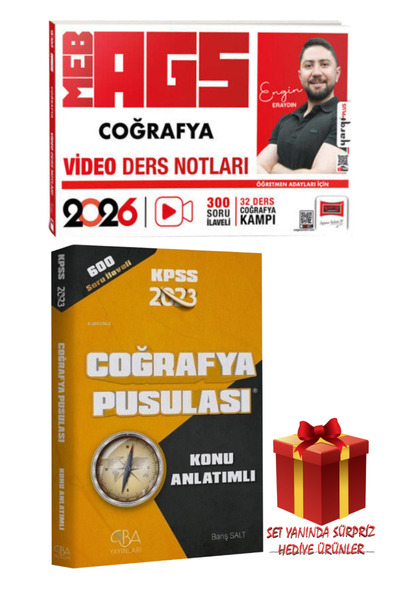 Yargı Yayınları Engin Eraydın | 2026 MEB-AGS Coğrafya Video Ders Notları+Coğr...