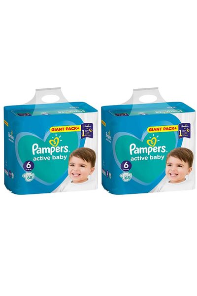 Pampers Scutece Giant noi, mărimea 6, 15/13-18 kg, 112 buc/pachet