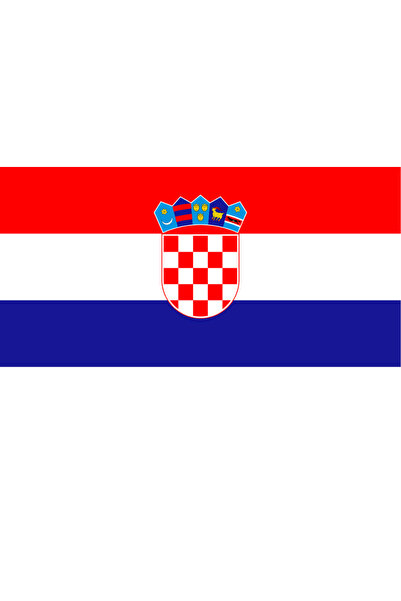 Ti Play Pictură de perete cu steagul țării Croația 45x22CM Pictură din PVC fă...