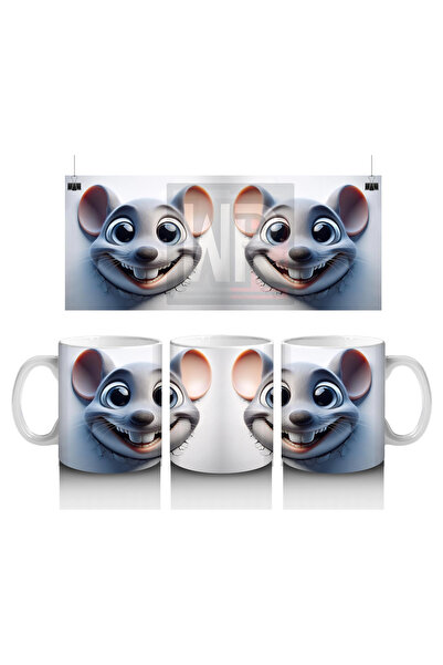 Luluyen زوج من الفئران المبتسمة - كوب قهوة مطبوع