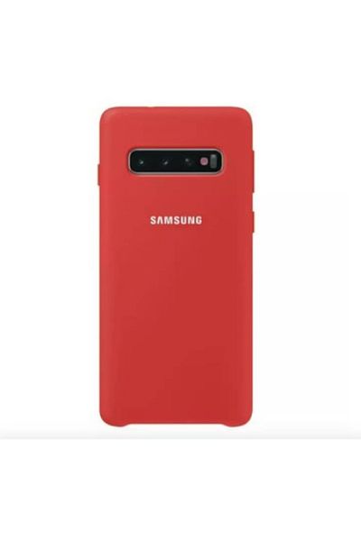 SOHO Silicone Soft Back Cover for Samsung Galaxy S10 Plus - Red