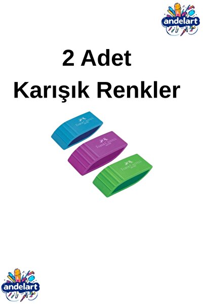 andelart Yaprak Şekilli Silgi Canlı Renkler 2 Adet