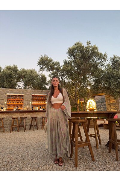 BB Bensu Buyruk TÜL ŞALVAR PANTOLON KİMONO TAKIM