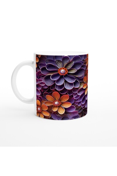 Luluyen Night Sparkle Floral Mug