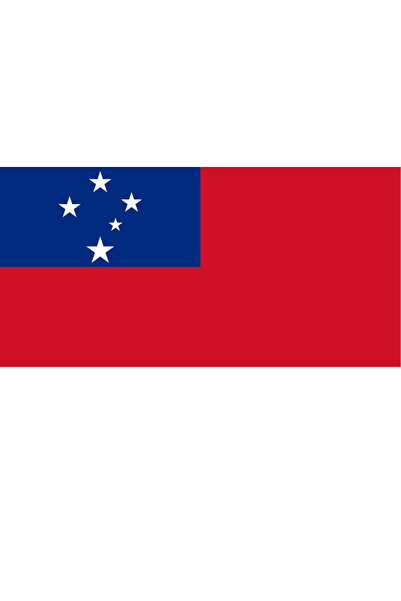 Ti Play Pictură de perete cu steagul țării SAMOA 45x22CM Pictură din PVC fără...