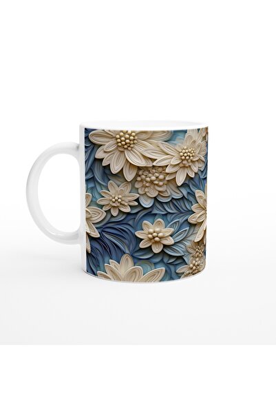 Luluyen كوب زهرة النسيم الأزرق