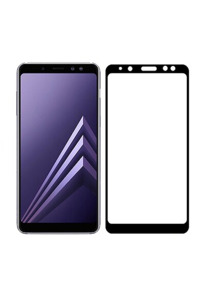 Bibilel High Quality Glass Screen Protector for Samsung Galaxy J8 2018, Black