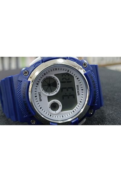 Sport Digital Watch in Navy Blue