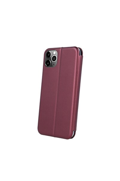 Bibilel Flip Cover for iPhone 12 Pro Max, Card Pocket, Burgundy