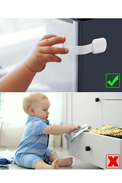 usin 2 Pcs Silicone Cabinet Drawer Refrigerator Ware Fixator Baby Child Protects Protector Safety Lock Lock