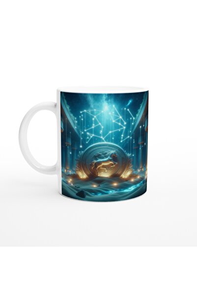 Luluyen Sagittarius Printed Coffee Cup - Astral Submarine World Vs3