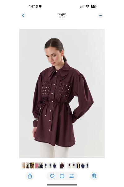 Shule İncili bebe yaka gömlek